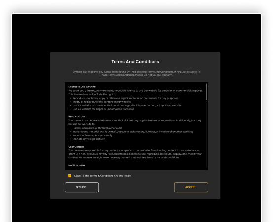 Terms and Conditions