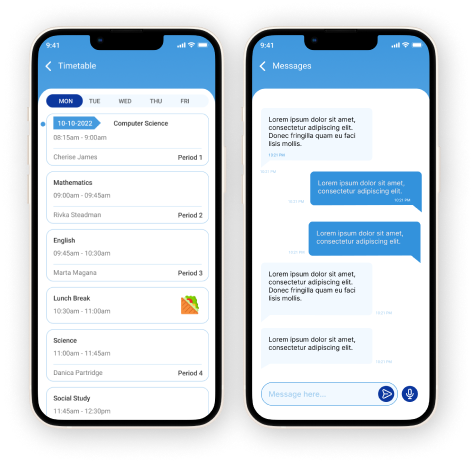 Time Table & Messages
